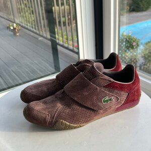 Lacoste Radius Suede 47R sneakers w/Velcro strap – Rare color! Size 8